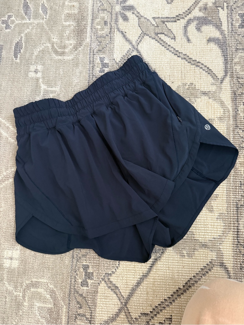 Lululemon Track That High-Rise Short 3” Lined in Navy - Picture 2 of 4